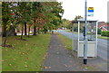 Bus shelter on Roman Way in Boley Park