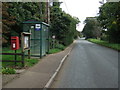 Bus stop and shelter on The Street, Cavenham