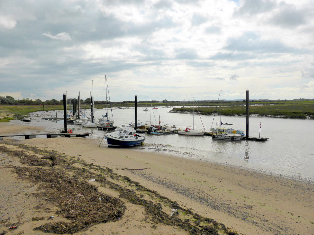 Boats on the River Brue, Burnham on Sea © PAUL FARMER :: Geograph ...