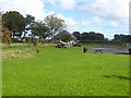 Car park and picnic tables at Chirnside