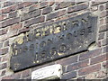 Date plaque on the former Ouseburn Mission House, City Road, NE1