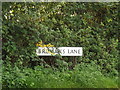 TM0514 : Broman's Lane sign by Geographer