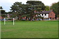 Football ground on the edge of Pewsey