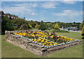 Raised flowerbed, Wharfemeadows Park, Otley