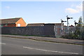 SE parapet of Beeches Road bridge over Great Central Railway