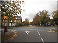 Park Road at the junction of Copers Cope Road