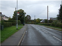 TL5966 : Bus stop on Newmarket Road, Burwell (B1103) by JThomas
