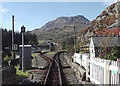 Railway leaving Tan-y-grisiau eastbound