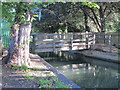 Footbridge over the New River north of Ford