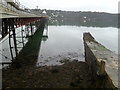 SH5873 : Bangor Pier and the stone jetty by Oliver Mills