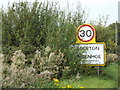 TM0018 : Abberton & Langenhoe Village Name sign by Geographer
