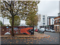 Graffiti on Corner of Beachy Road and Roach Road, Stratford, London