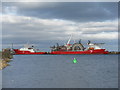 NT2677 : Three Subsea 7 ships at Leith by M J Richardson