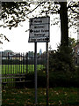 Roadsign on Wimpole Road