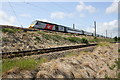 Virgin-branded East Coast train heads south from Northallerton Station