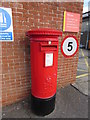 Queen Elizabeth II pillarbox outside Whitchurch Delivery Office, Shropshire