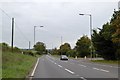 ST1319 : A38 (Oldway Road) at the junction with Swains Lane by David Smith