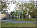 Roundabout at the entrance to the Grahame Park estate