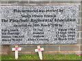 Para Regt & Airborne Forces Memorial - Lower inscription