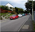 On-street parking in Saracen Way, Penryn