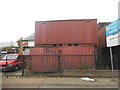 Containers on Brent Terrace industrial estate