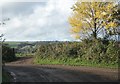 Lane junction at Orchard Farm