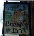 Sign for the Beehive Inn, Peasehill