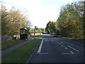 Bus stop and shelter on the A609