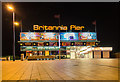 Britannia Pier at night