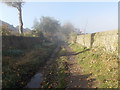 Race Moor Lane - looking towards Cure Hill