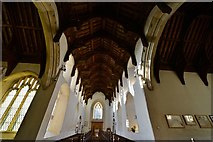TM1058 : Earl Stonham: St. Mary's Church: The nave and transepts from the crossing by Michael Garlick