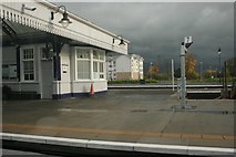 NS7993 : Dark clouds at Stirling Station by Richard Sutcliffe