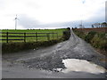 Farm lane leading westwards off Carnreagh Road