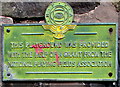 National Playing Fields Association plaque, Caersws