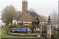 Entrance to Handcross Park School, Handcross, West Sussex