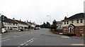 View south-east along Rathfriland Road from the entrance to the Woodvale Estate