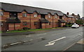 Modern housing in Caersws