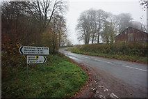 SS7739 : The junction of the B3358 with the B3223 by Ian S