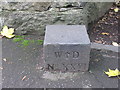 NT2473 : Marker stone by M J Richardson