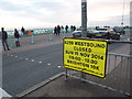 TQ3103 : Brighton: advance warning of closure on Grand Junction Road by Chris Downer