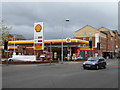 Fuel station on the corner of Wilmslow Road and Great Western Street