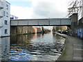 Cable bridge over Grand Union Canal