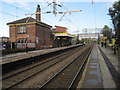 SJ4692 : Prescot railway station, Merseyside by Nigel Thompson