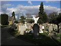 TQ1273 : Hounslow Cemetery by Shaun Ferguson