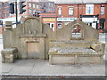 "Outside Inn" sculpture at Failsworth