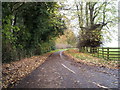 Road towards St Michael and All Angels Church, Middleton Tyas