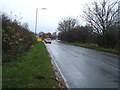 Approaching traffic lights on the B6271, Brompton-on-Swale