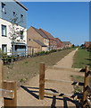 New path and houses at Stantonbury Park