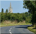 Park Road heading towards Hanslope