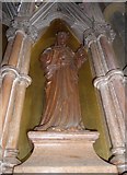 SP5822 : St Edburg, Bicester: wooden carving (b) by Basher Eyre